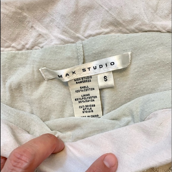 Max Studio Cotton Midi skirt Small Grey - Picture 8 of 10